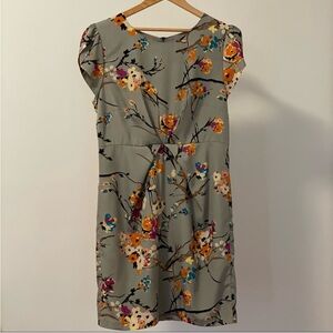Darling Floral Print Grey Midi Dress.